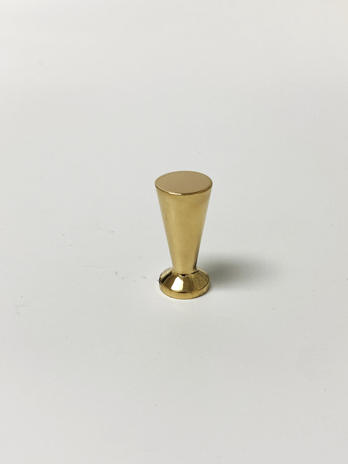 McCobb Style Polished Brass Mid-Century Modern Cabinet Knob - Forge Hardware Studio