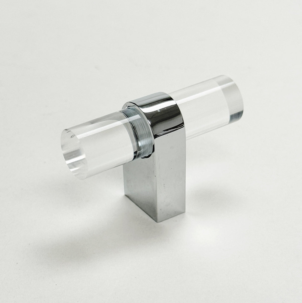 Lucite "June" Polished Chrome Drawer Pulls and Knobs - Forge Hardware Studio