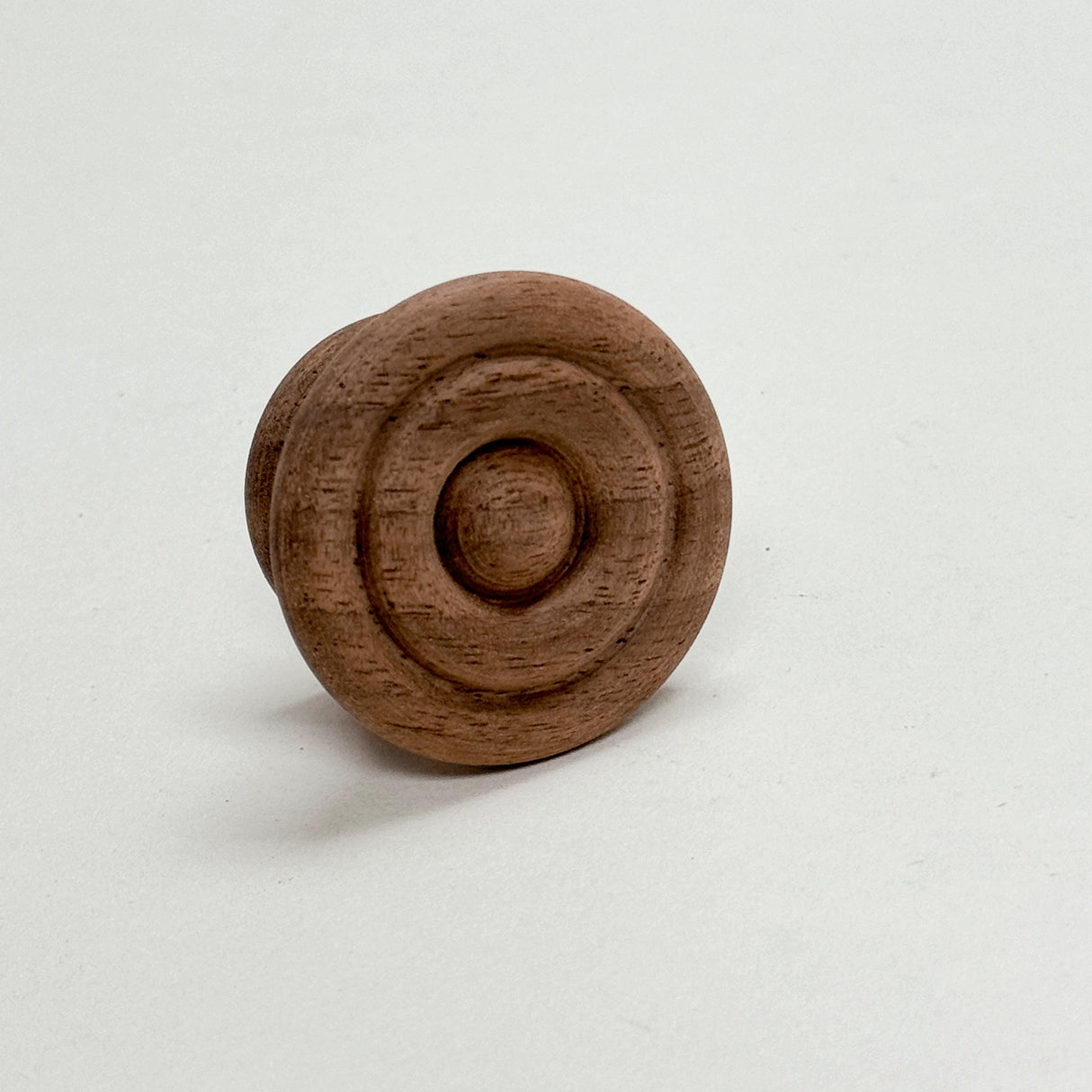 Round Walnut Cabinet Knob "Palmer" Wood Knob - Forge Hardware Studio