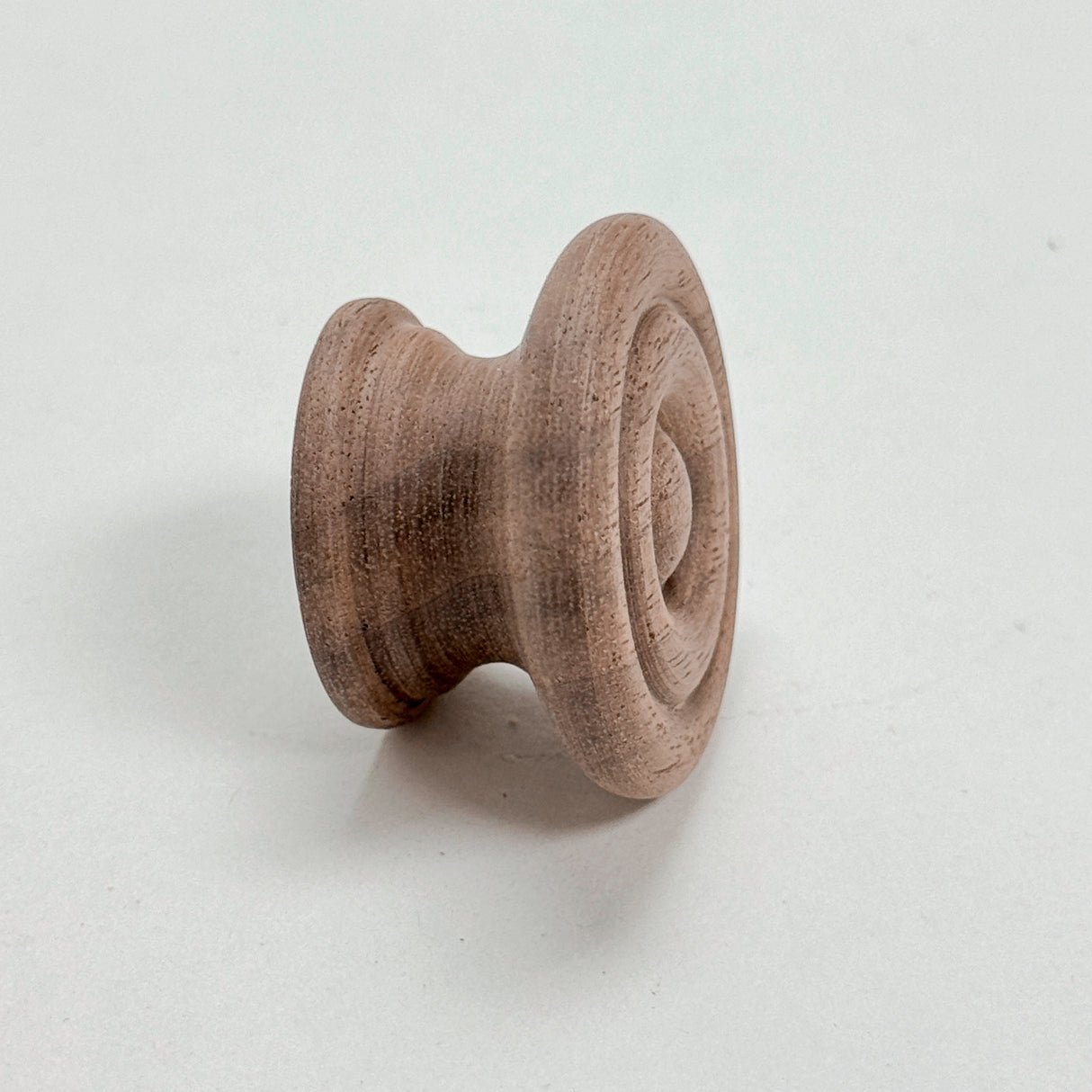 Round Walnut Cabinet Knob "Palmer" Wood Knob - Forge Hardware Studio