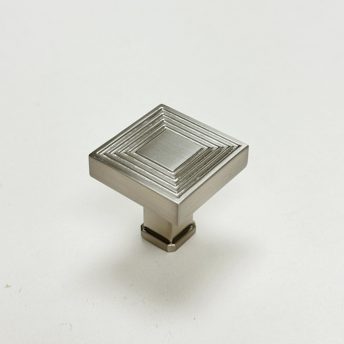 U-Shaped Brushed Nickel "Rail" Knob and Drawer Pulls - Forge Hardware Studio