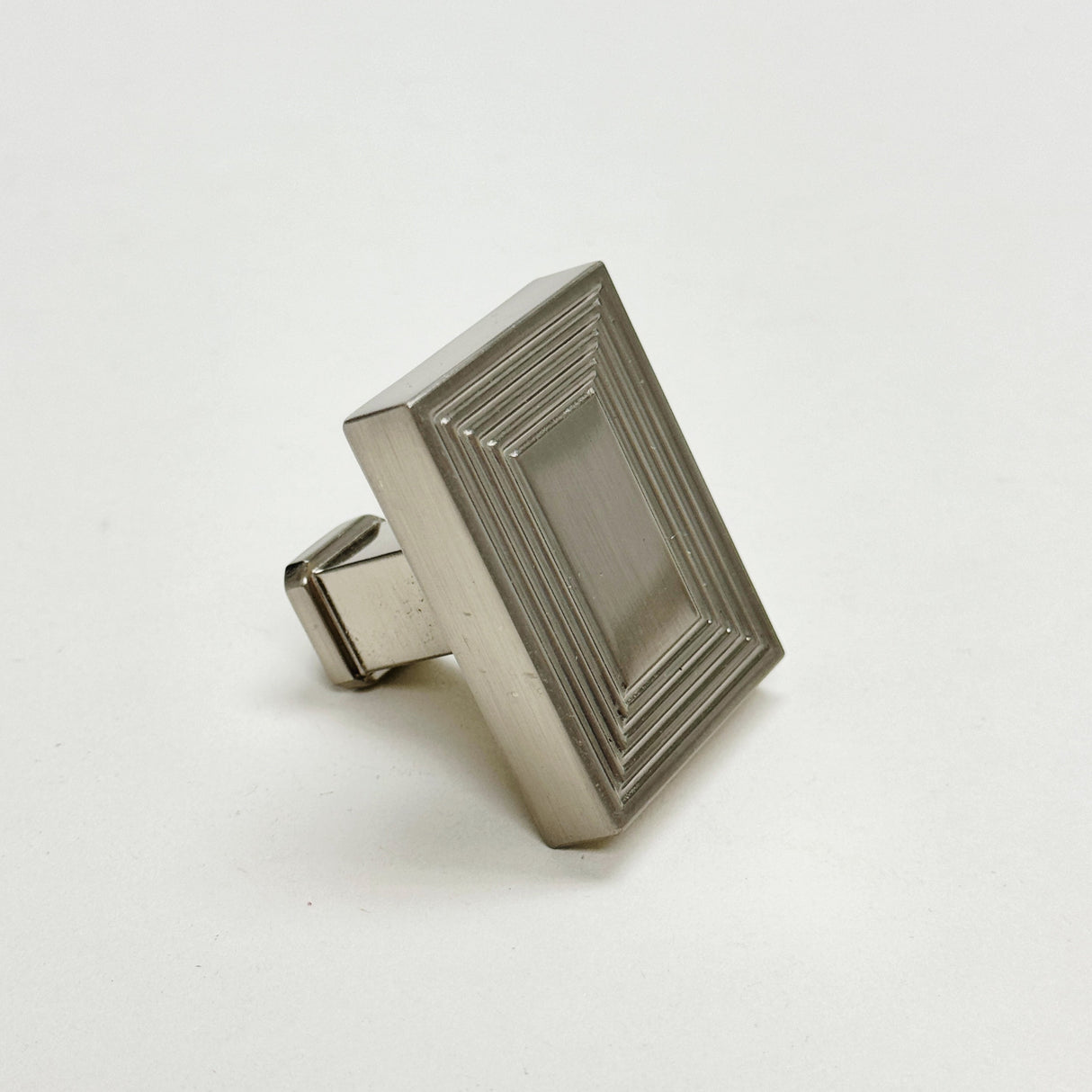 U-Shaped Brushed Nickel "Rail" Knob and Drawer Pulls - Forge Hardware Studio