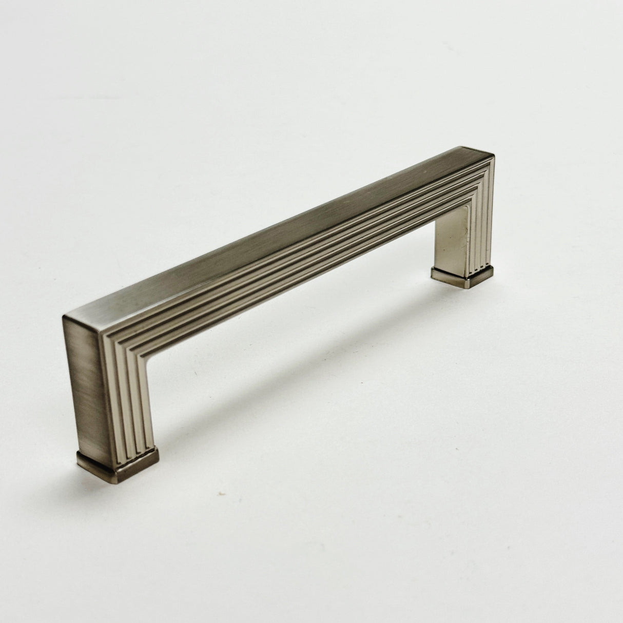 U-Shaped Brushed Nickel "Rail" Knob and Drawer Pulls - Forge Hardware Studio