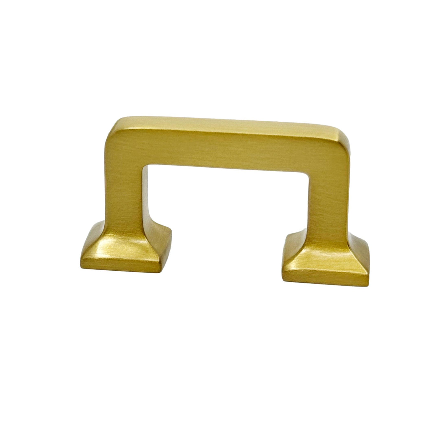 Satin Brass "Kensington" Mission Style Cabinet Hardware