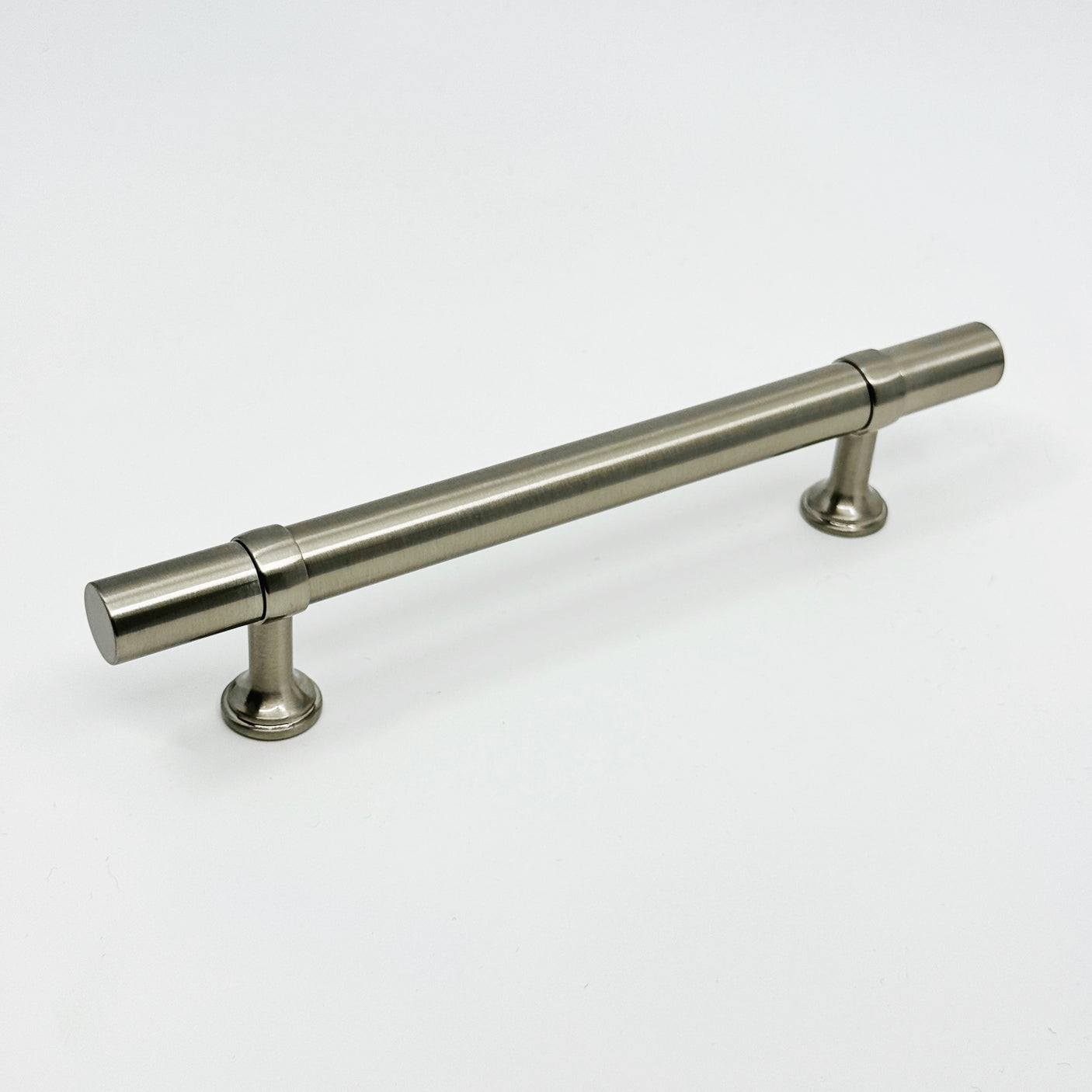 Smooth T-Bar "Contemporary" Satin Nickel Knobs and Pulls