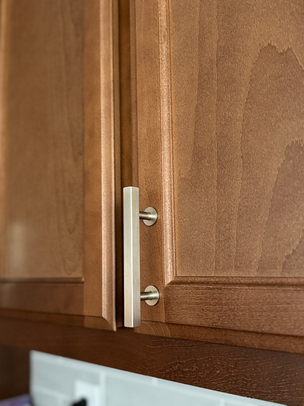 Lew's Square Bar Cabinet Knobs and Pulls in Brushed Nickel - Forge Hardware Studio