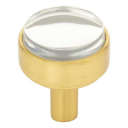 Lucite Brushed Gold "Nash" Drawer Pulls and Cabinet Knobs