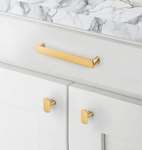 Champagne Bronze "Lake" Drawer Pulls and Cabinet Knobs - Forge Hardware Studio