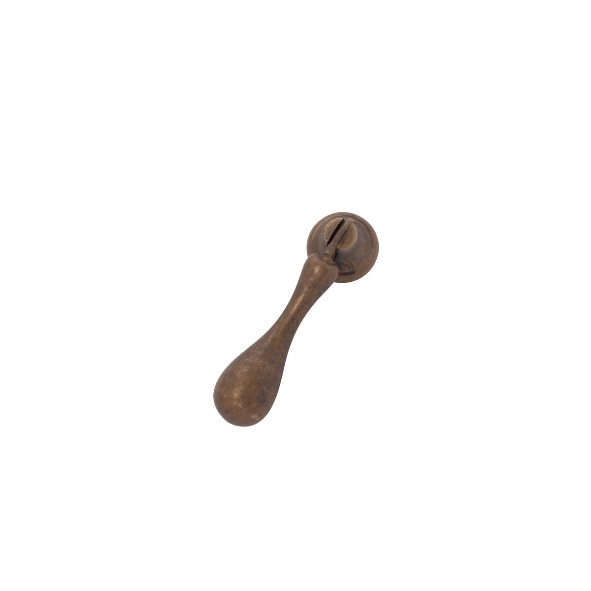 Worn Brass "Bari" Drop Pendant Cabinet Pull