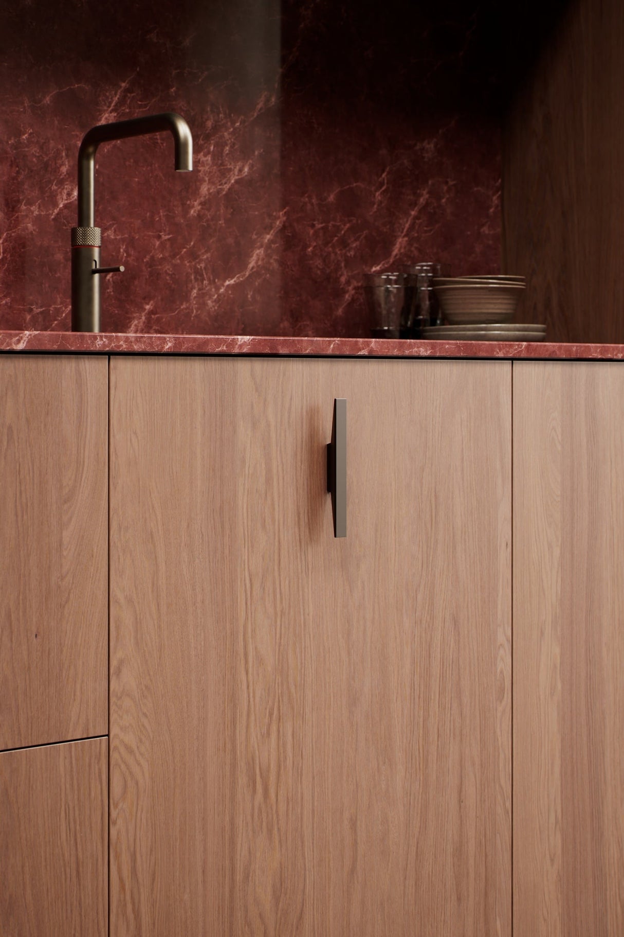 Dark Bronze "Facet" Drawer Pulls (Copy) - Euro • Knobs