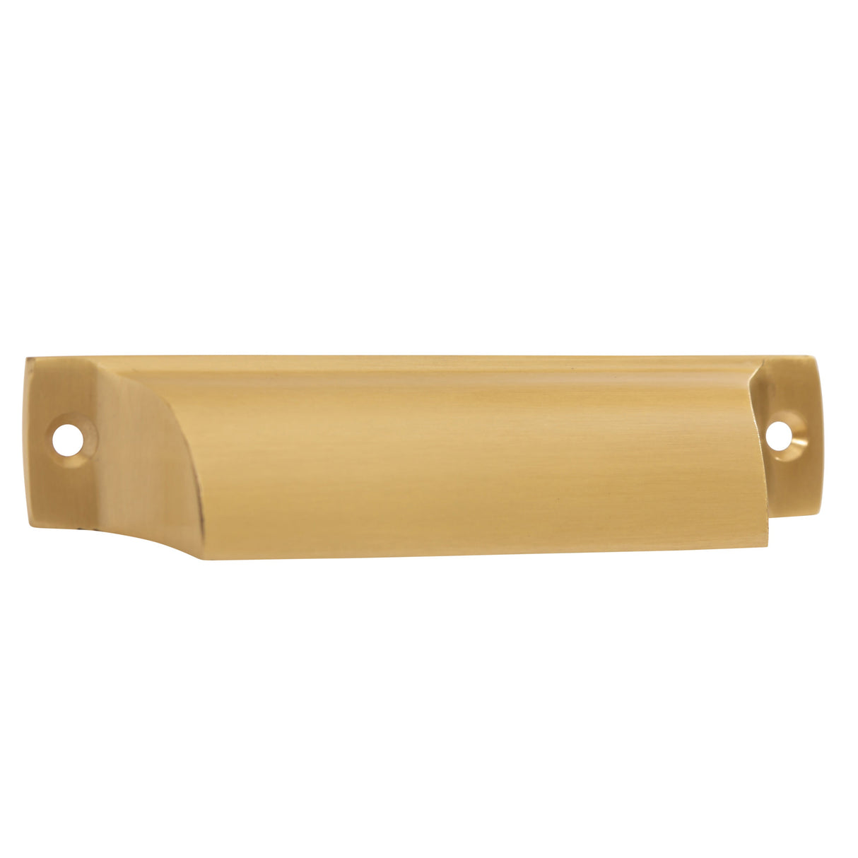 Satin Brass "Ballard" Cup Drawer Pull
