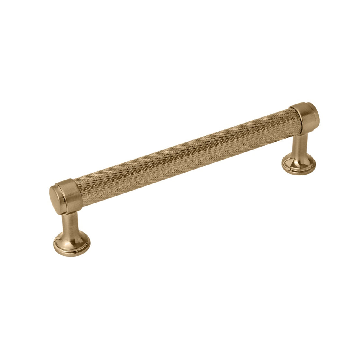 Knurled Champagne Bronze "Transitional" Cabinet Knobs and Drawer Pulls