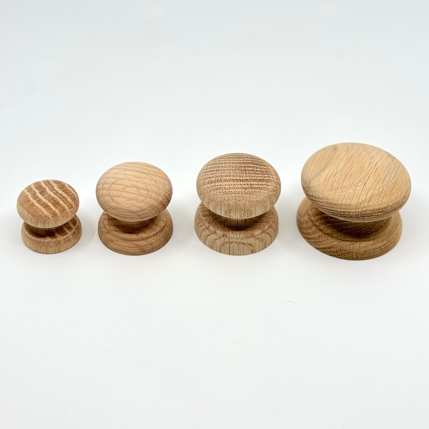 Round Oak Cabinet Knob "Pinecrest" Wood Knob