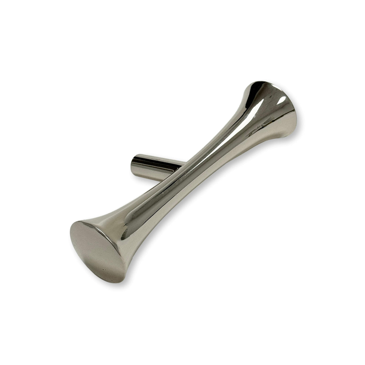 Hourglass "MCM 01" Polished Nickel Mid-Century Cabinet Pull - Forge Hardware Studio