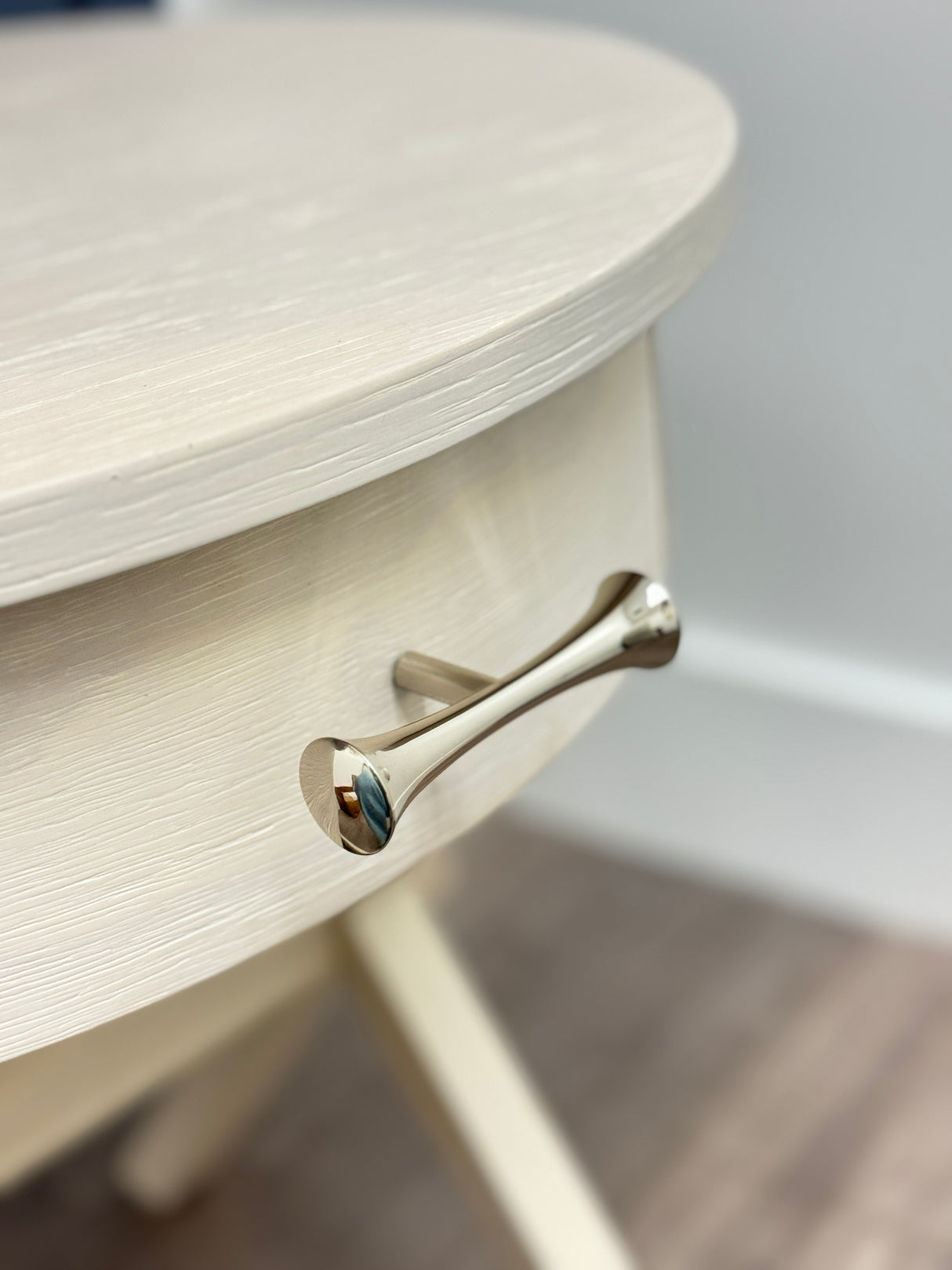 Hourglass "MCM 01" Polished Nickel Mid-Century Cabinet Pull - Forge Hardware Studio