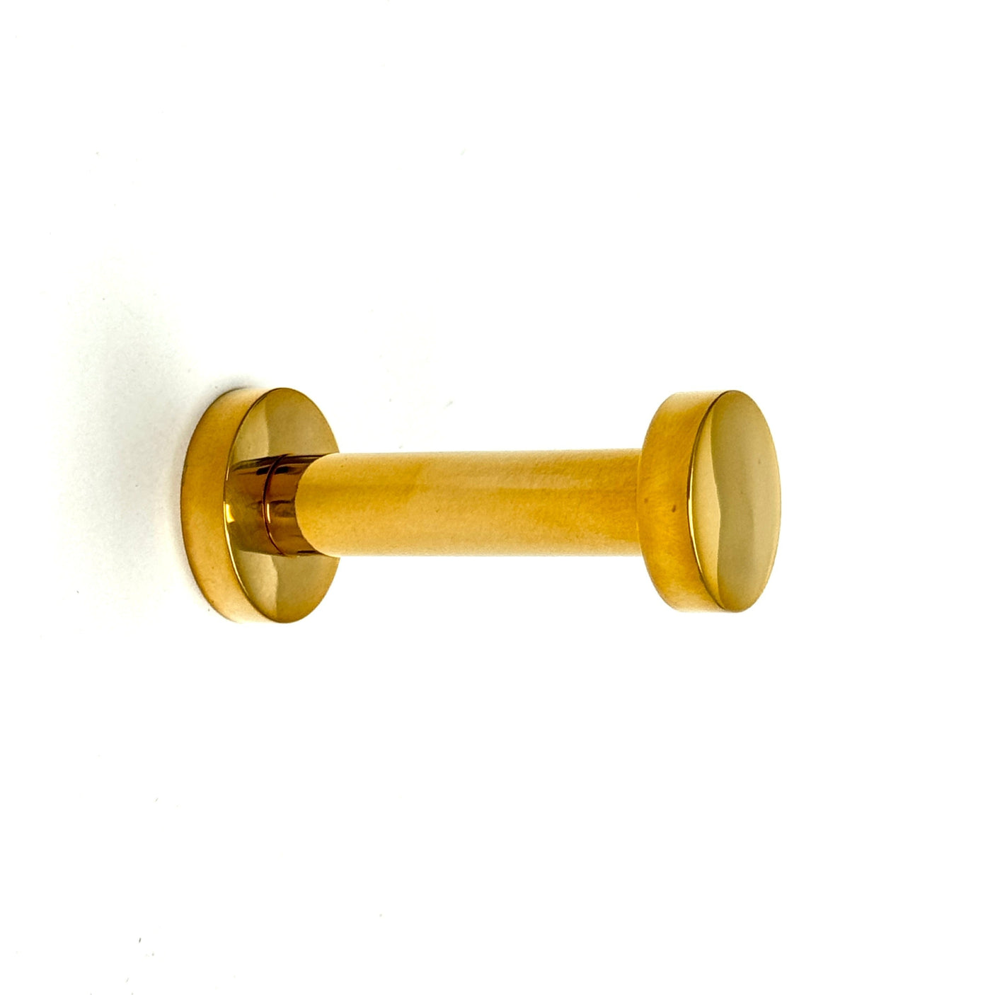 Polished Unlacquered Brass "Post" Hook - Industry Hardware