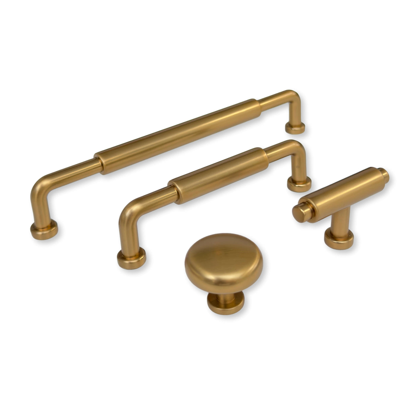 Champagne Bronze "Wesley" Mission Drawer Pulls and Knobs - Forge Hardware Studio