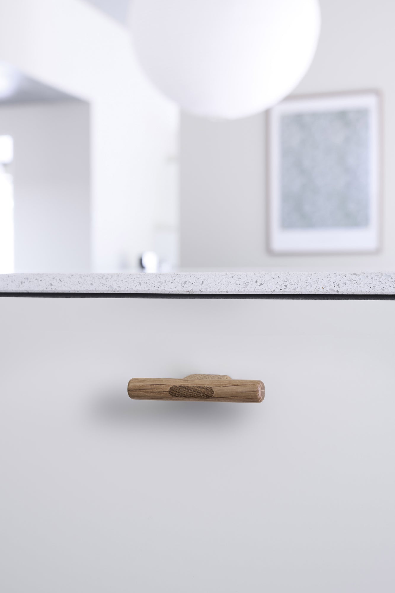 Lacquered Oak "Join" Wood Cabinet Knobs and Drawer Handles - Forge Hardware Studio