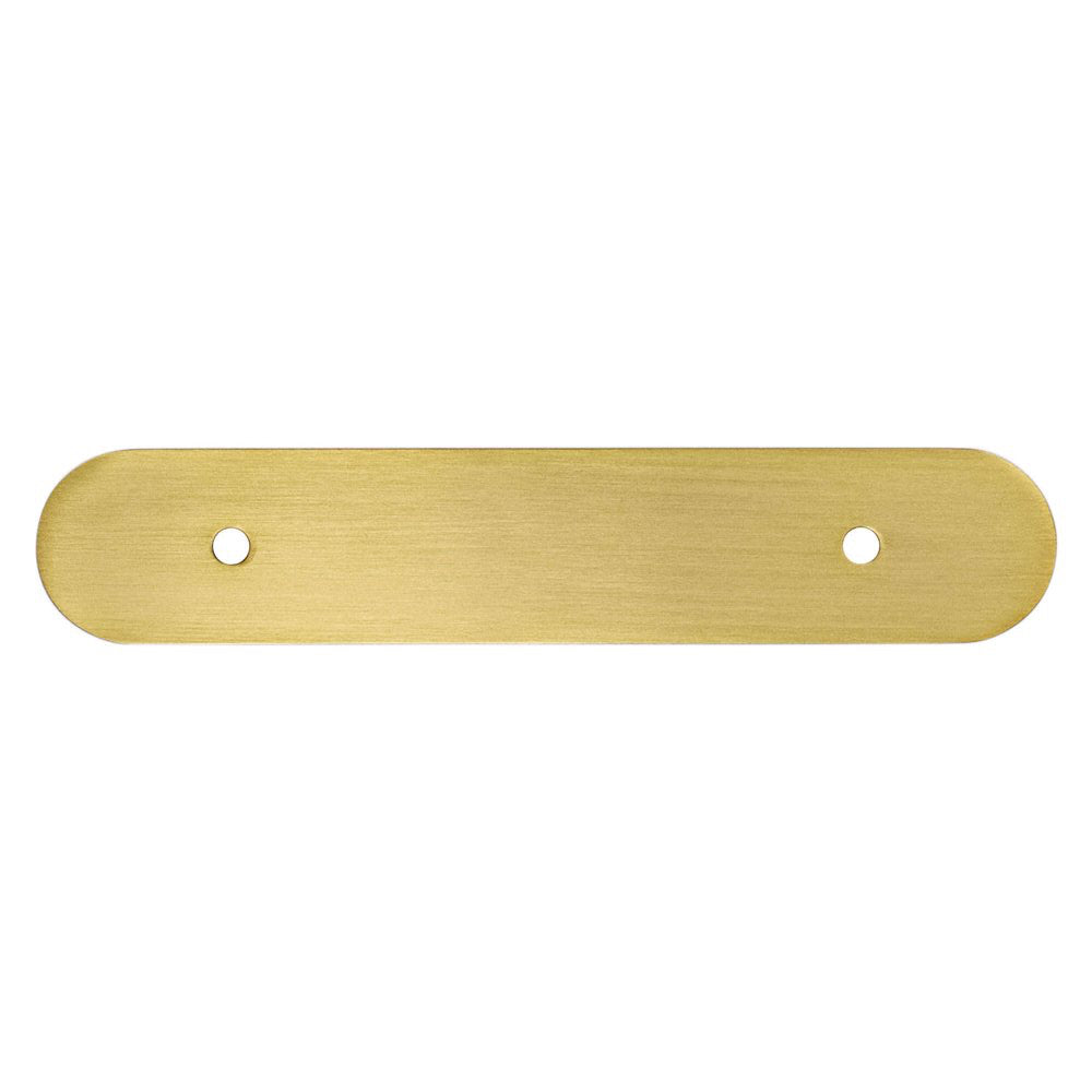 Champagne Bronze Rounded Drawer Pull Backplates