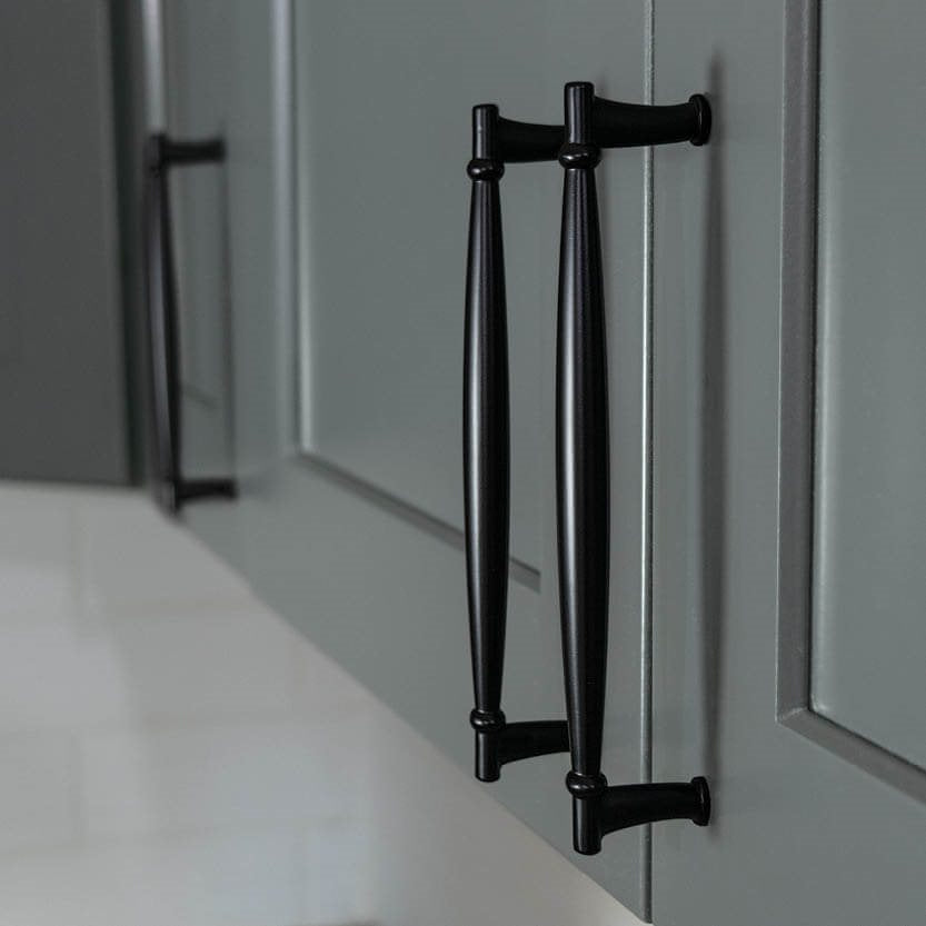 Matte Black "Amelia" Cabinet Knob and Drawer Pulls