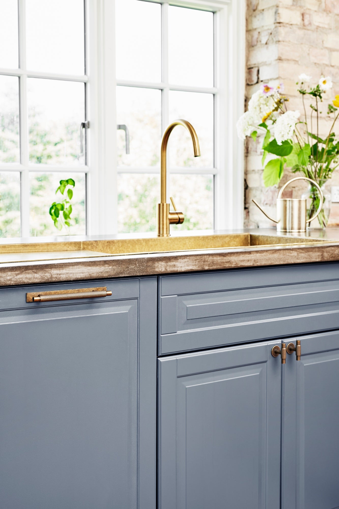 Knurled Backplate Antique Bronze "Manor" Knobs and Drawer Pulls - Forge Hardware Studio