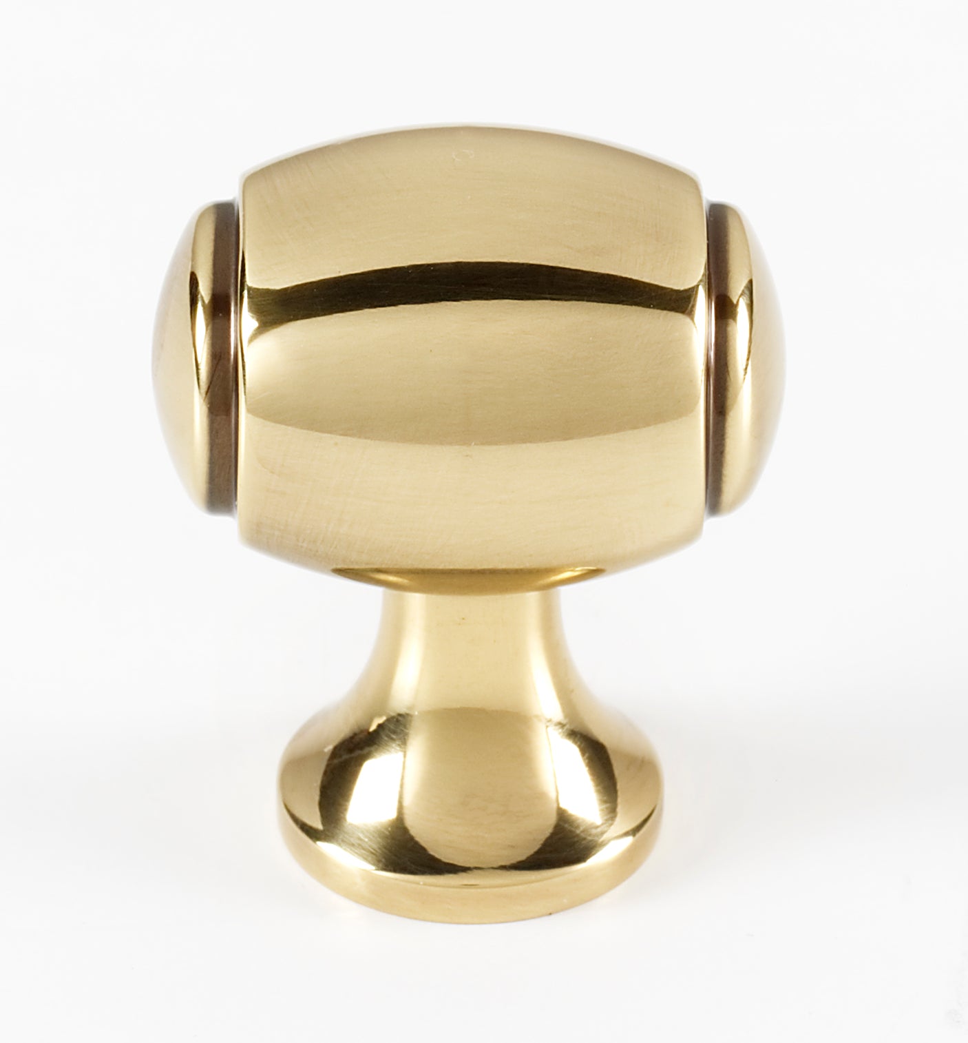 Aged Polished Brass "Solace" Cabinet Knobs and Drawer Pulls