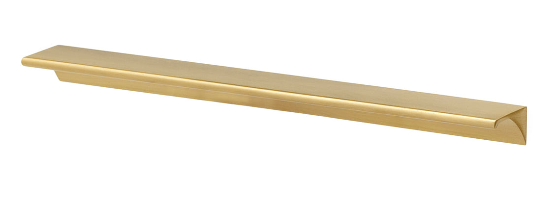 Satin Brass "Graham" Tab Drawer Pull - Forge Hardware Studio