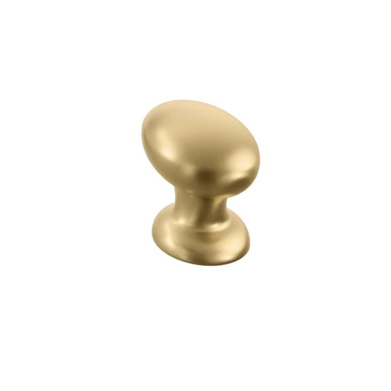 Satin Brass Cabinet Hardware "Estate" Cabinet Knobs and Pulls - Forge Hardware Studio