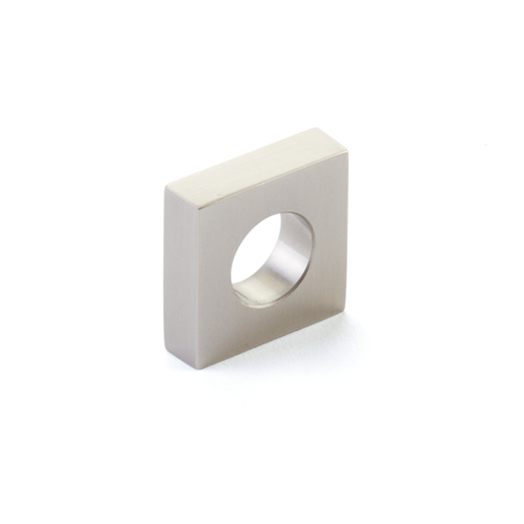 Brushed Nickel "Loop" Square Drawer Pulls and Cabinet Knobs - Forge Hardware Studio