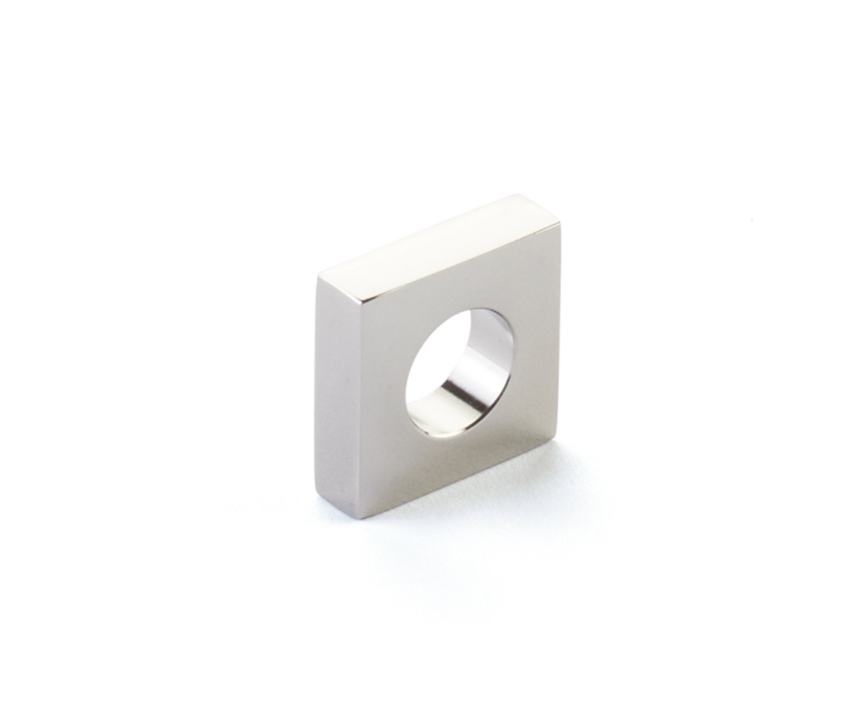 Polished Nickel "Loop" Square Drawer Pulls and Cabinet Knobs - Forge Hardware Studio