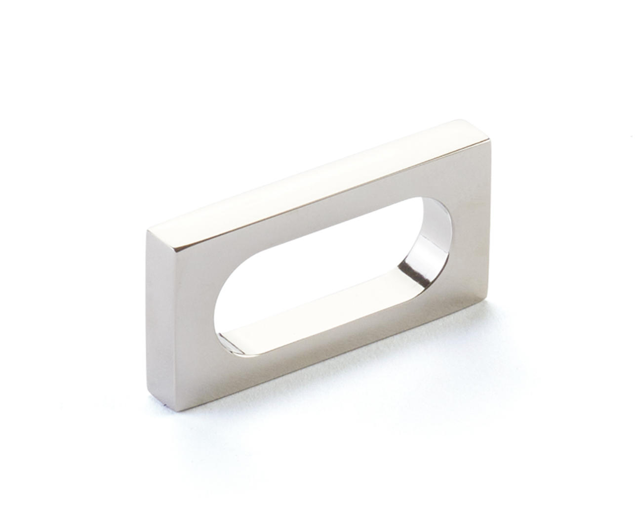 Polished Nickel "Loop" Square Drawer Pulls and Cabinet Knobs - Forge Hardware Studio