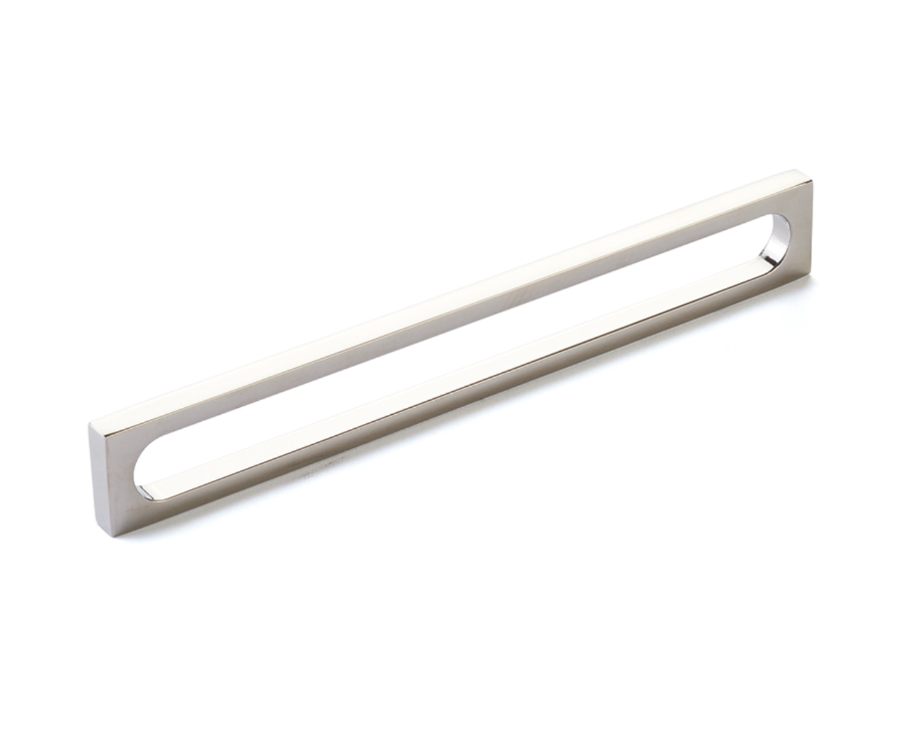 Polished Nickel "Loop" Square Drawer Pulls and Cabinet Knobs - Forge Hardware Studio