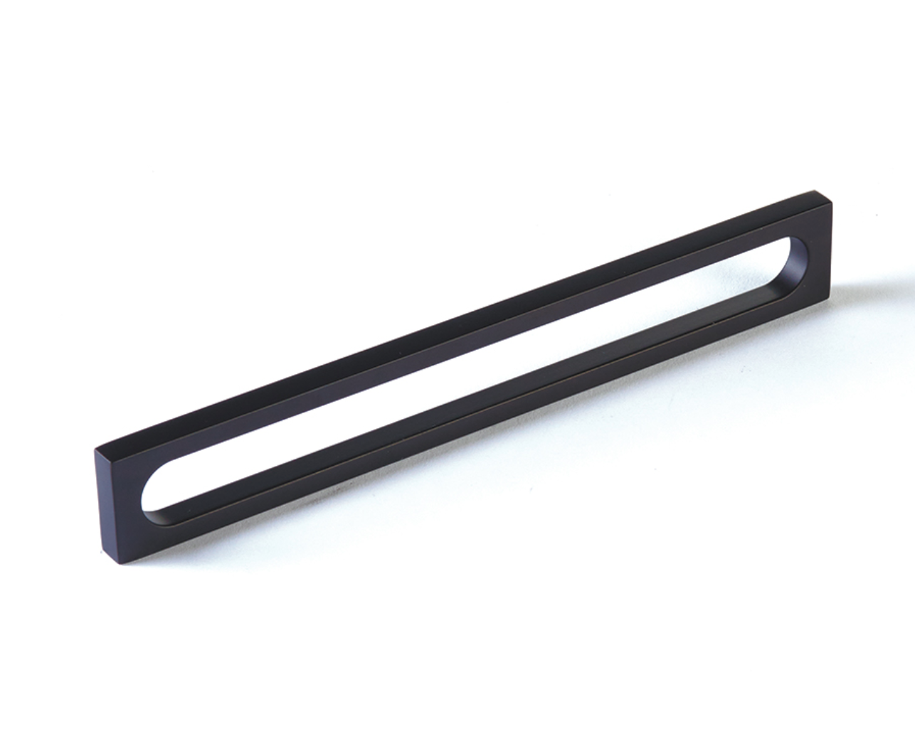 Matte Black "Loop" Square Drawer Pulls and Cabinet Knobs - Forge Hardware Studio