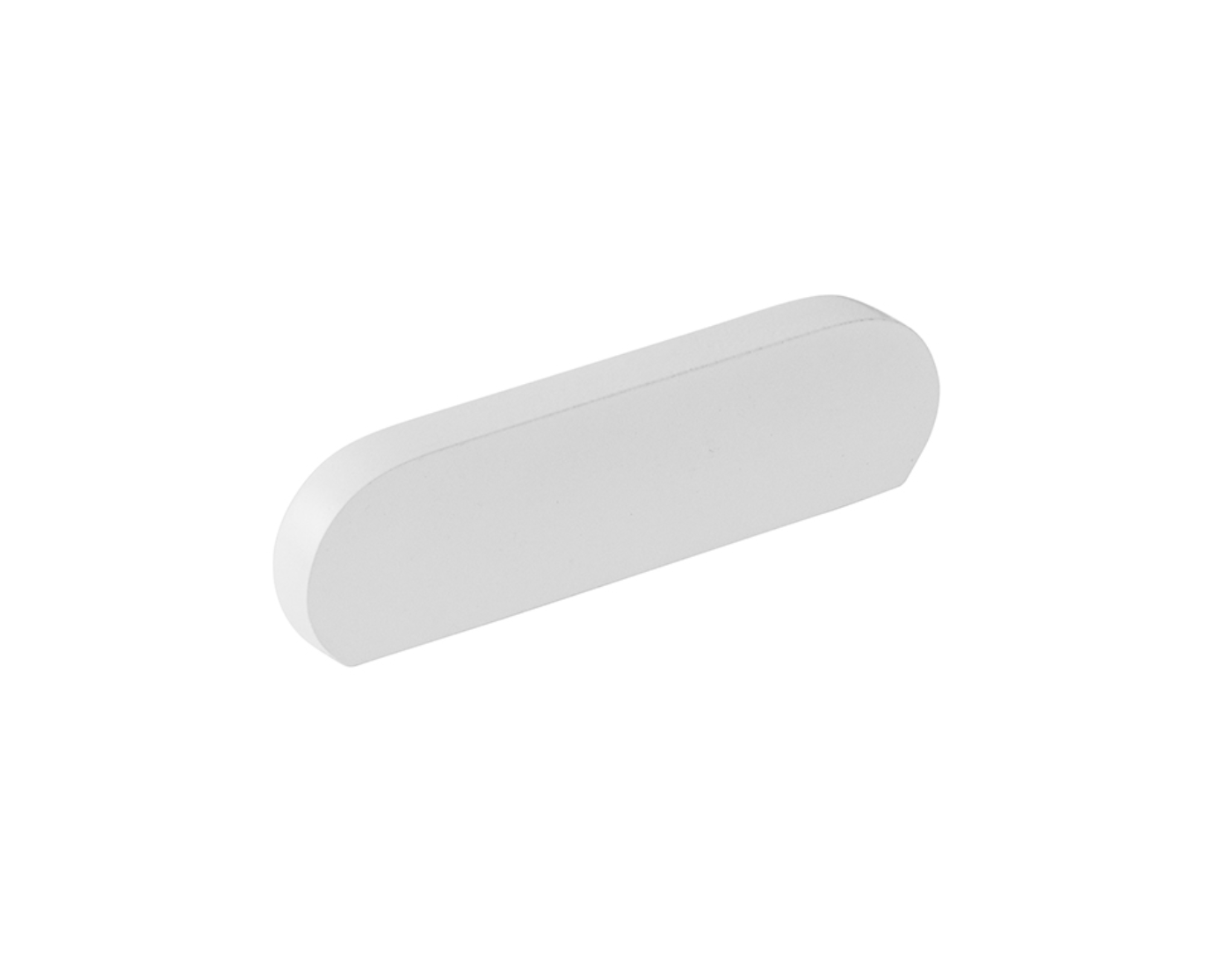Matte White "Bit" Rounded Drawer Pulls and Cabinet Knobs - Forge Hardware Studio