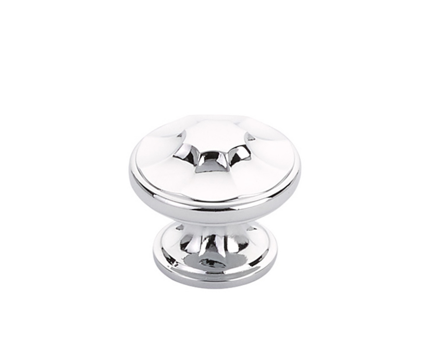 Polished Chrome "Regal" Cabinet Knobs and Drawer Pulls - Forge Hardware Studio