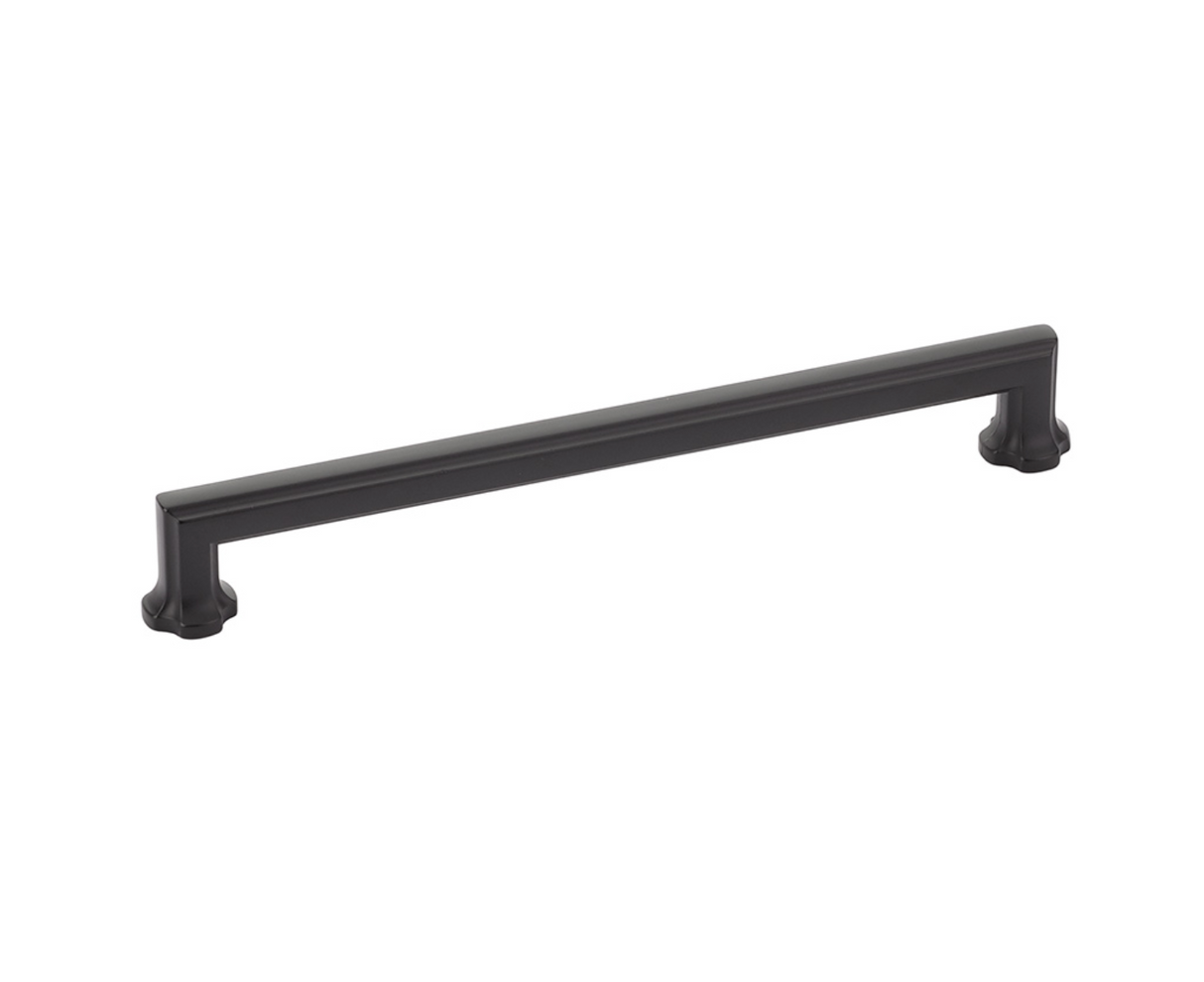 Matte Black "Regal" Cabinet Knobs and Drawer Pulls - Forge Hardware Studio
