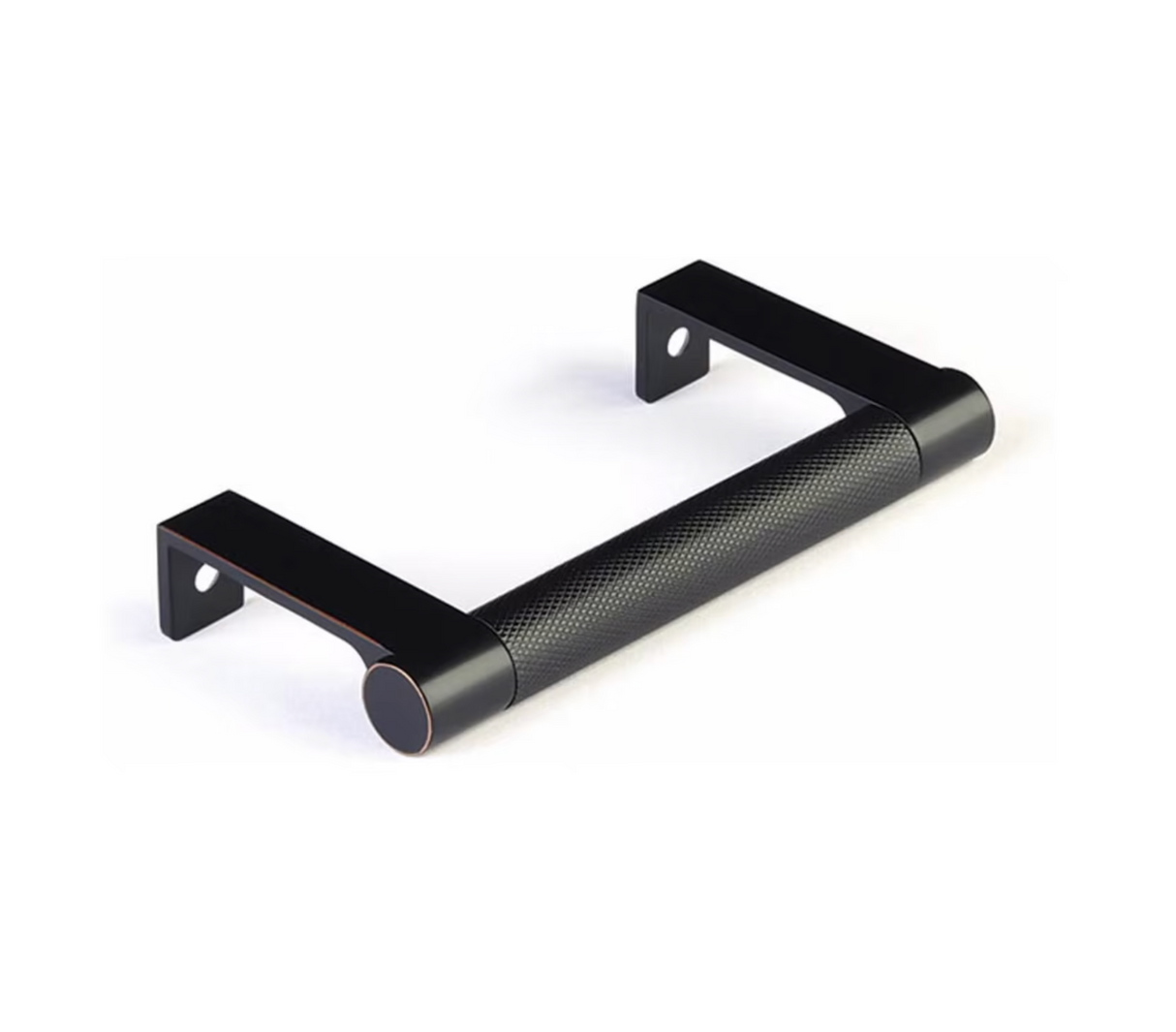 Oil Rubbed Bronze "Converse" Knurled Edge Tab Drawer Pulls - Forge Hardware Studio