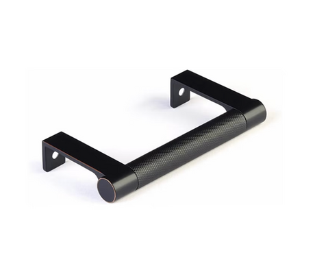 Oil Rubbed Bronze "Converse" Knurled Edge Tab Drawer Pulls - Forge Hardware Studio