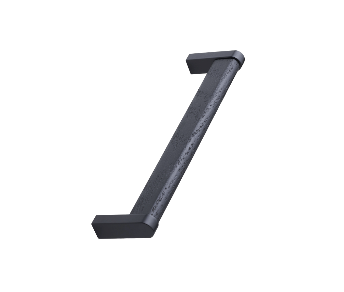 Black Wood and Metal "Crossing" Cabinet Knob and Drawer Handles - Forge Hardware Studio