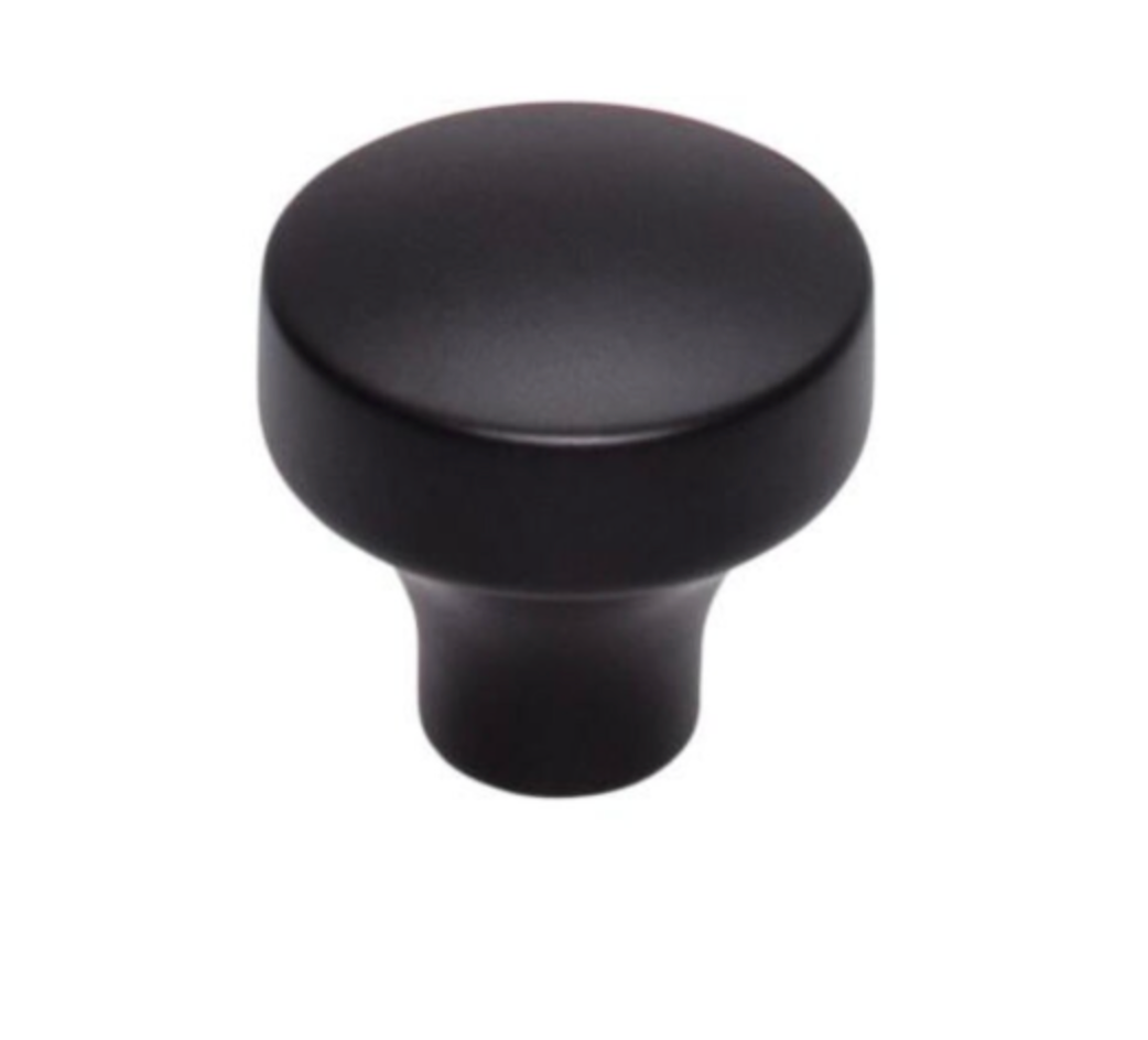 Matte Black "City" Drawer Pulls and Knob - Forge Hardware Studio