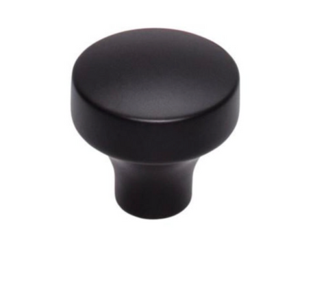 Matte Black "City" Drawer Pulls and Knob - Forge Hardware Studio
