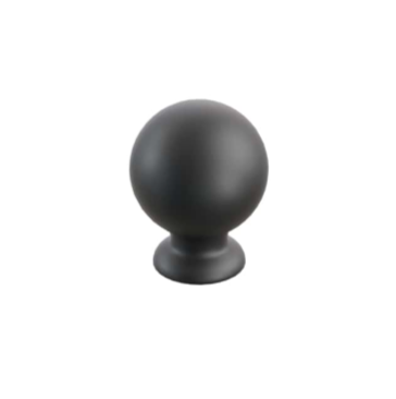 Matte Black Cabinet Hardware "Estate" Cabinet Knobs and Pulls - Forge Hardware Studio