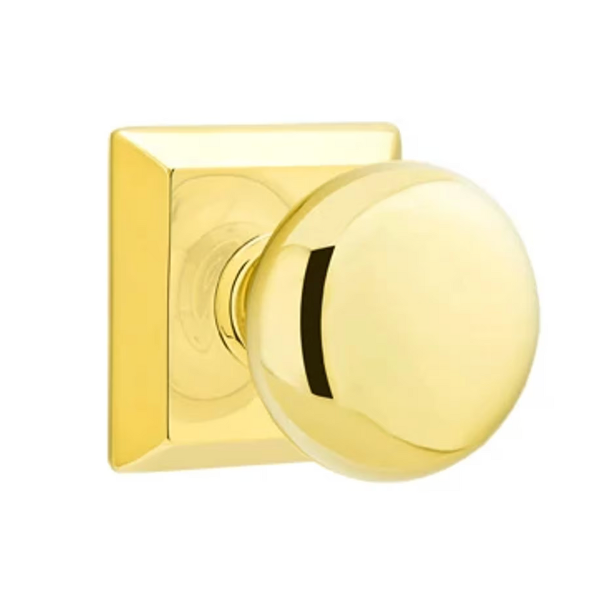 Transitional Unlacquered Brass "Heritage" Round Door Knob