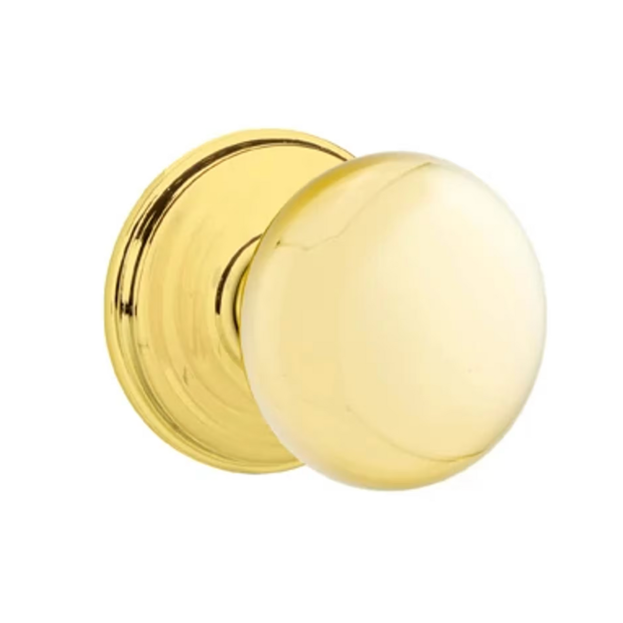 Transitional Unlacquered Brass "Heritage" Round Door Knob