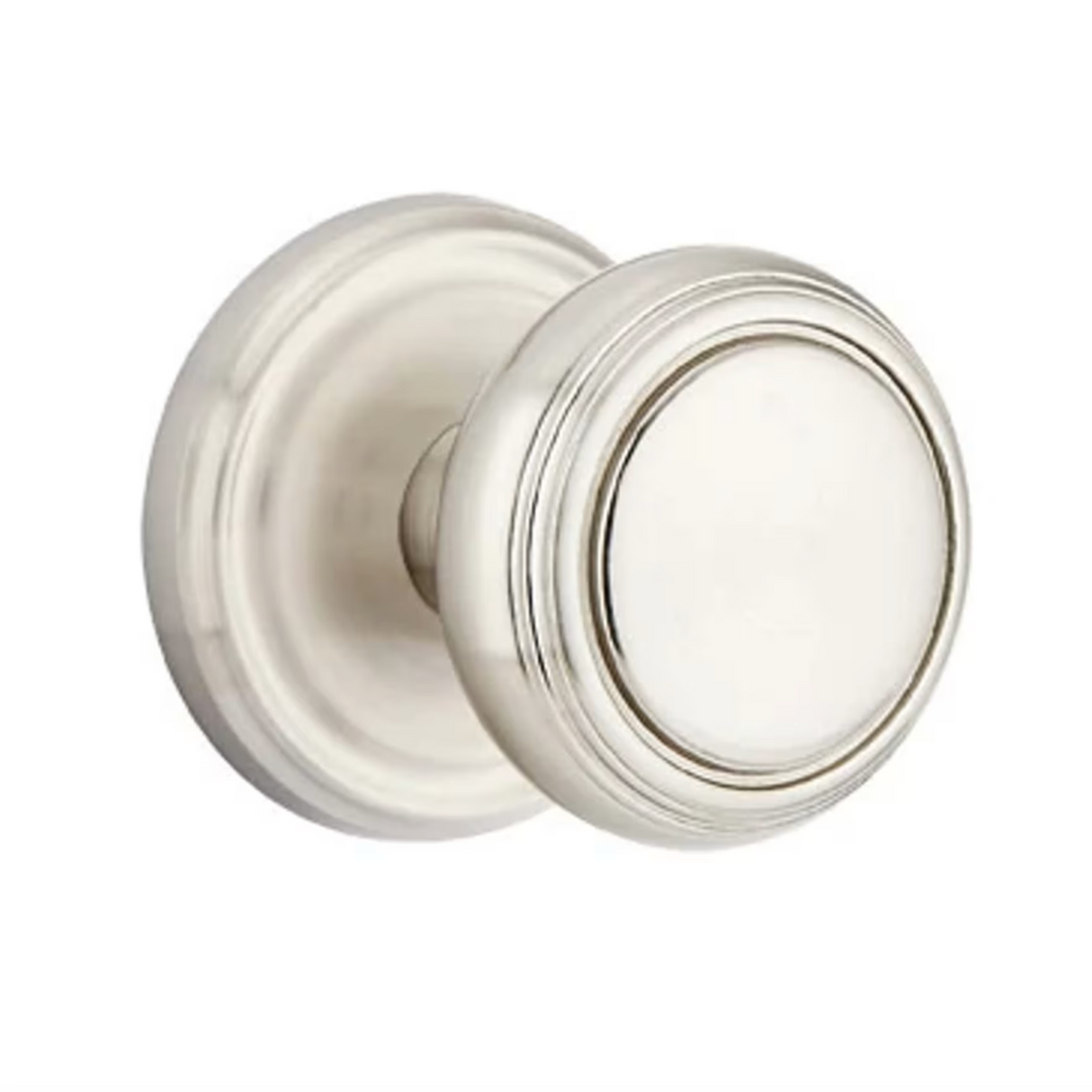 Transitional Satin Nickel "Ridge" Round Door Knob