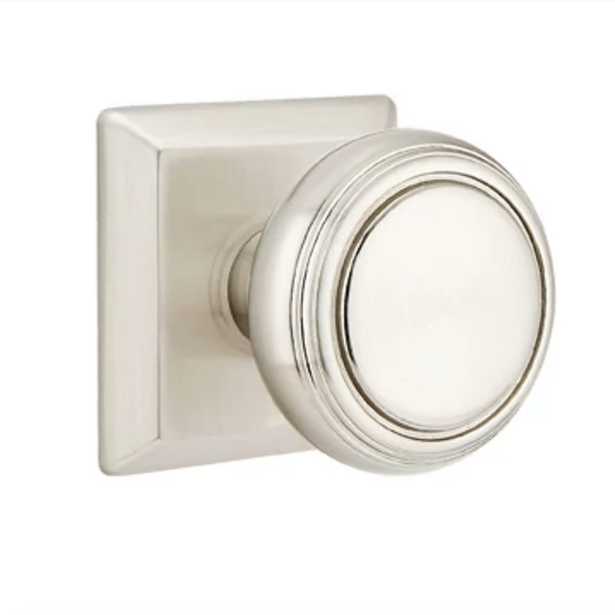Transitional Satin Nickel "Ridge" Round Door Knob