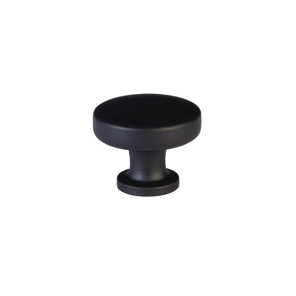 Matte Black "Elegance" Drawer Pulls and Cabinet Knobs - Forge Hardware Studio