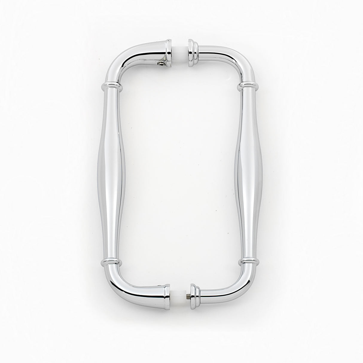 Polished Chrome "Kensington" Glass Shower Door Handle - Forge Hardware Studio