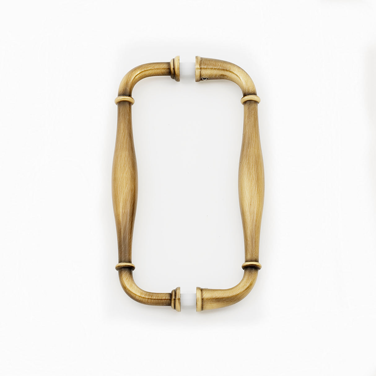 Old Brass "Kensington" Glass Shower Door Handle - Forge Hardware Studio