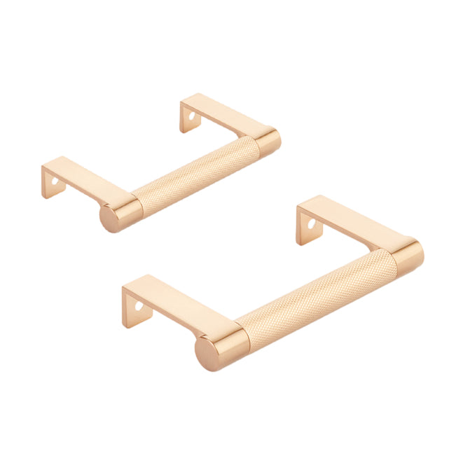 Bronze Copper "Converse" Knurled Edge Tab Drawer Pulls - Forge Hardware Studio